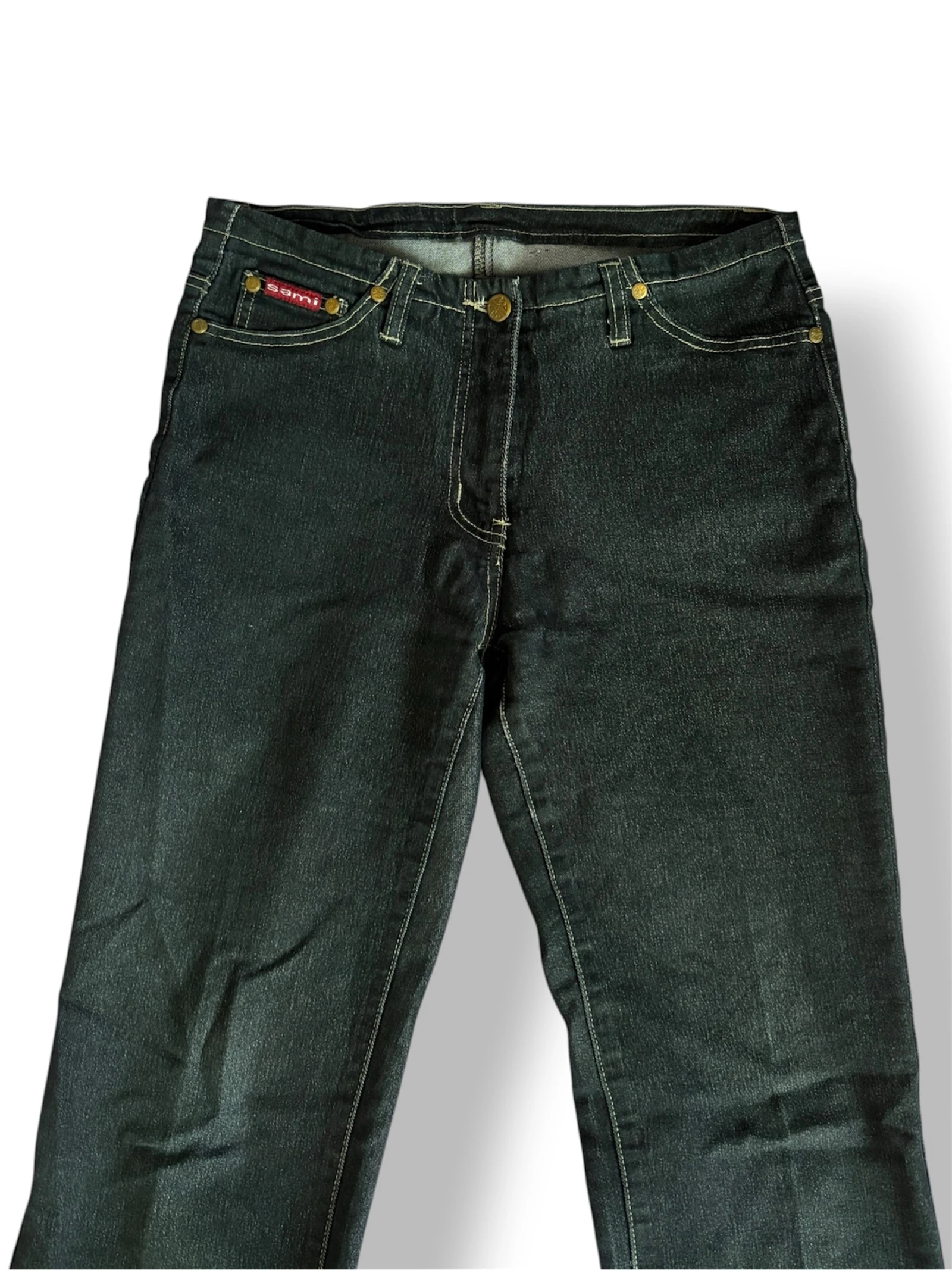 Jean Flare "Sami" Vintage - Noir délavé / Anthracite – photo 4